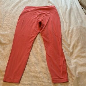 lululemon align HR pant 25” size 12 raspberry cream